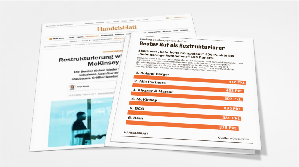 Report in the Handelsblatt